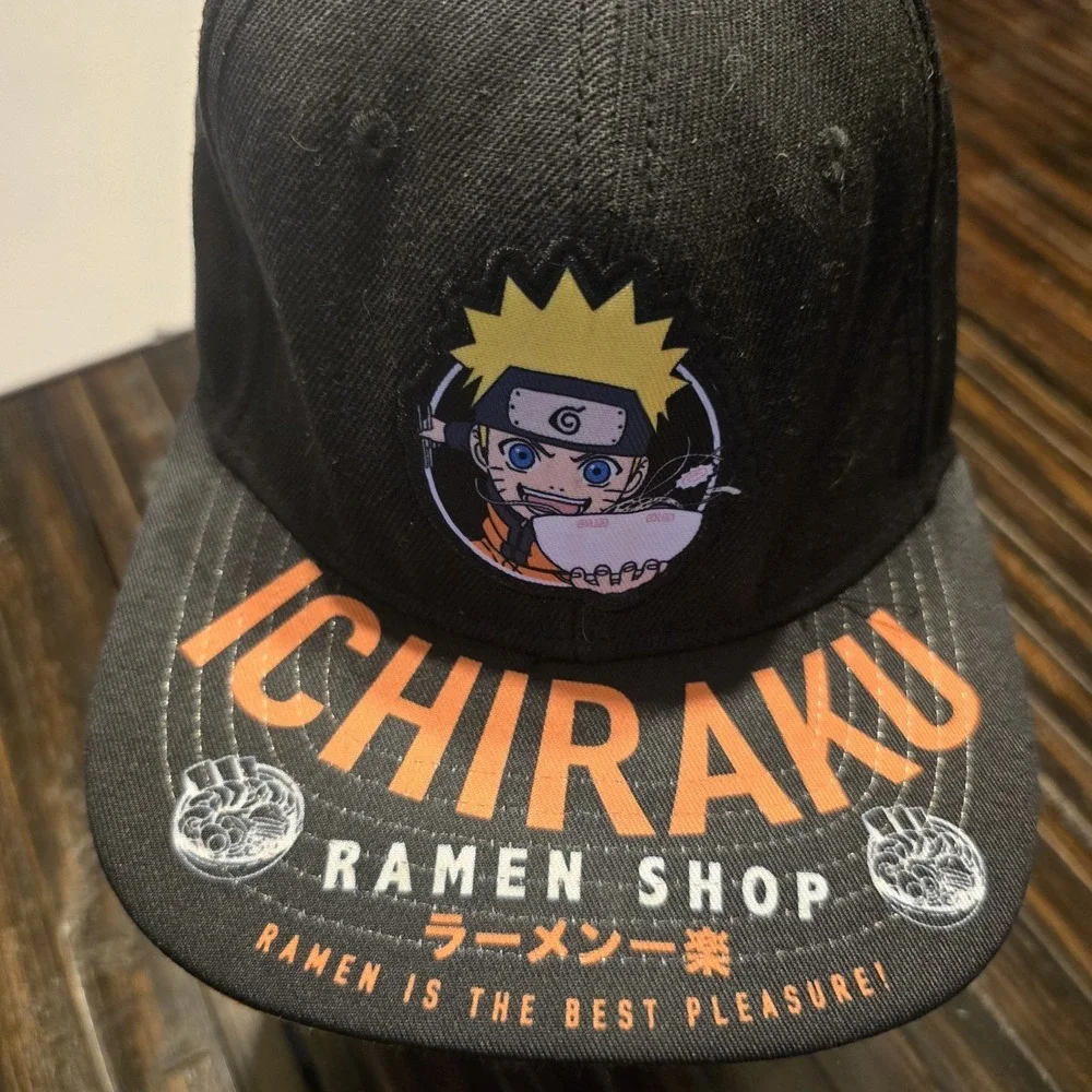 Naruto ICHIRAKU Ramen Shop‎ Ball Cap Adjustable Hat Snapback Size Adult/Teens